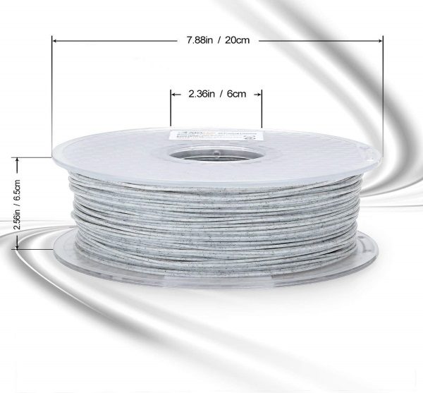 Filament 3d AMOLEN PLA marbre dimensions