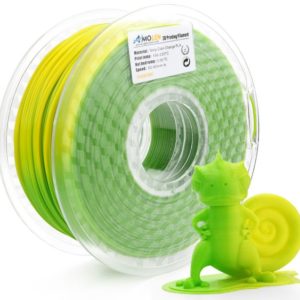 Filament 3d AMOLEN PLA vert jaune bobine