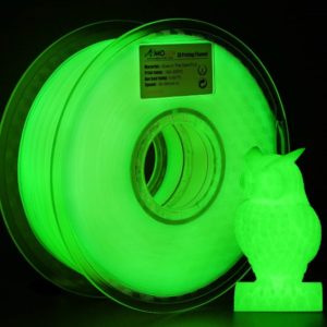 Filament 3d AMOLEN PLA vert phosphorescent bobine