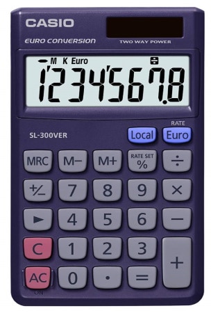 Calculatrice économique solaire CASIO SL 300 top3