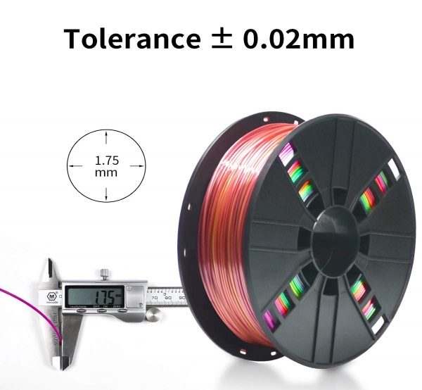 Filament 3d ERYONE PLA multicolore tolérance