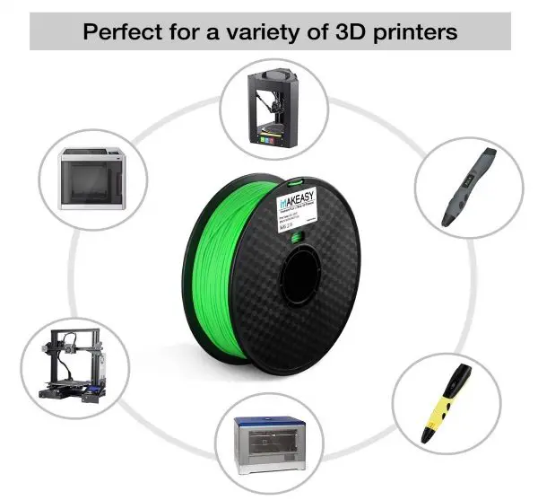 Filament 3d MAKEASY PLA vert 1Kg