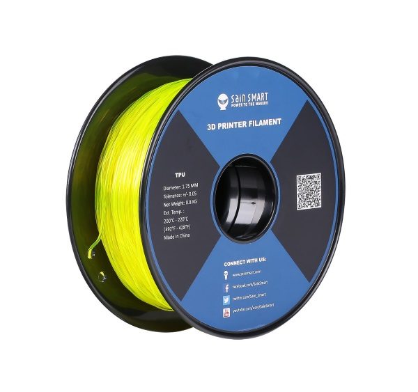 Filament 3d SAINSMART TPU jaune bobine