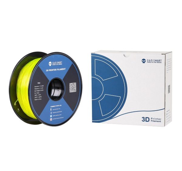 Filament 3d SAINSMART TPU jaune fil