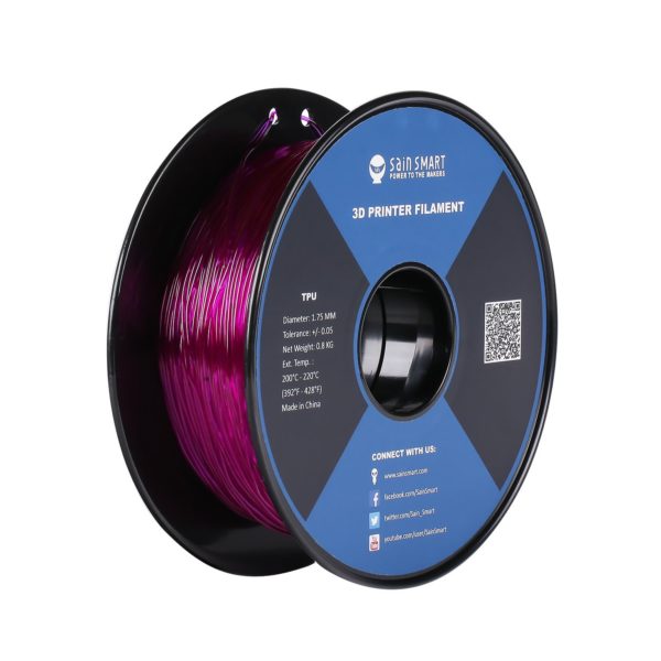 Filament 3d SAINSMART TPU violet bobine