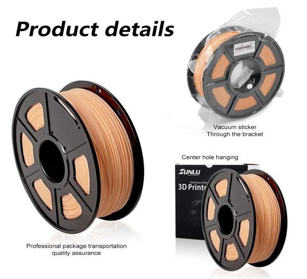Filament 3d SUNLU PLA peau skin emballage