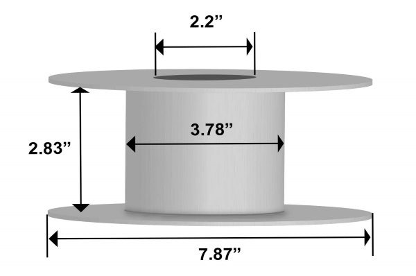 Filament 3d TIANSE PLA rose dimensions