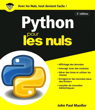 Livre programmation python pour les nuls données modules fichiers bibliothèques top5