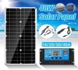 Panneau solaire électricité 12 volts 40 watts recharge batterie voiture régulateur camping car top5